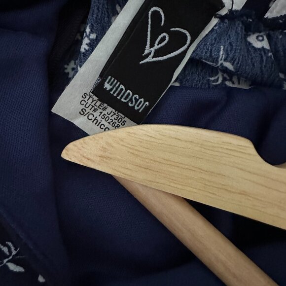 Windsor navy and white Romper, Size small - Picture 5 of 6